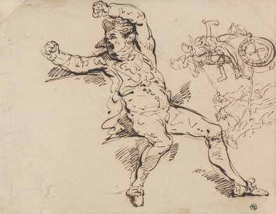 Study of a Shouting Man by Thomas Rowlandson